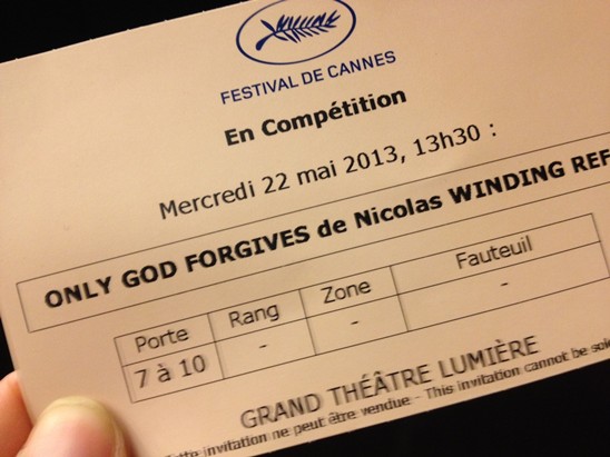 Only God Forgives ticket